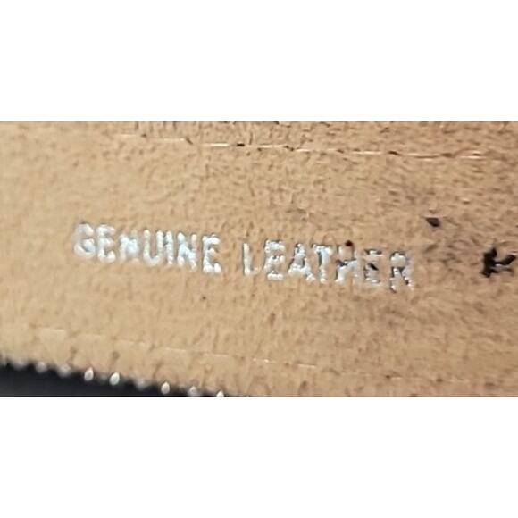 Vintage Nocona Studded Rhinestone Leather Belt Women’s M 34–36" Bling Y2K - Picture 6 of 11